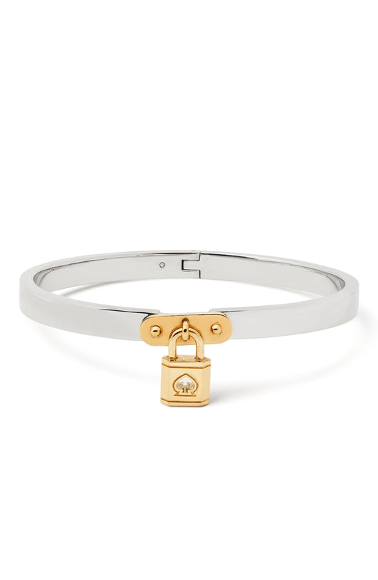 Kate Spade New York Gold + Silver Padlock Bangle