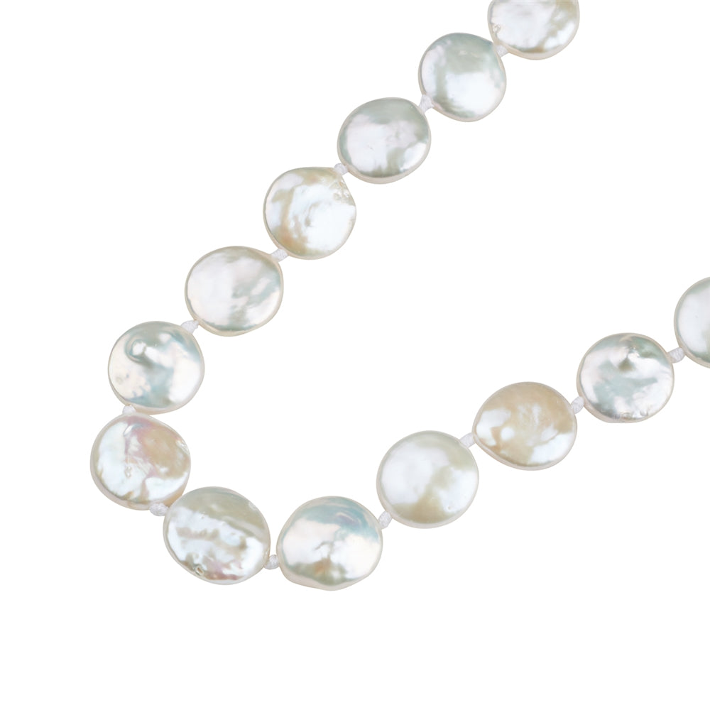 Argento Gold Flat Pearl Necklace