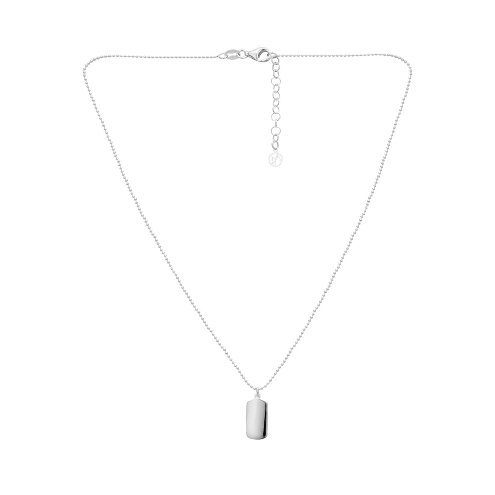 Argento Silver Kids Tag Necklace