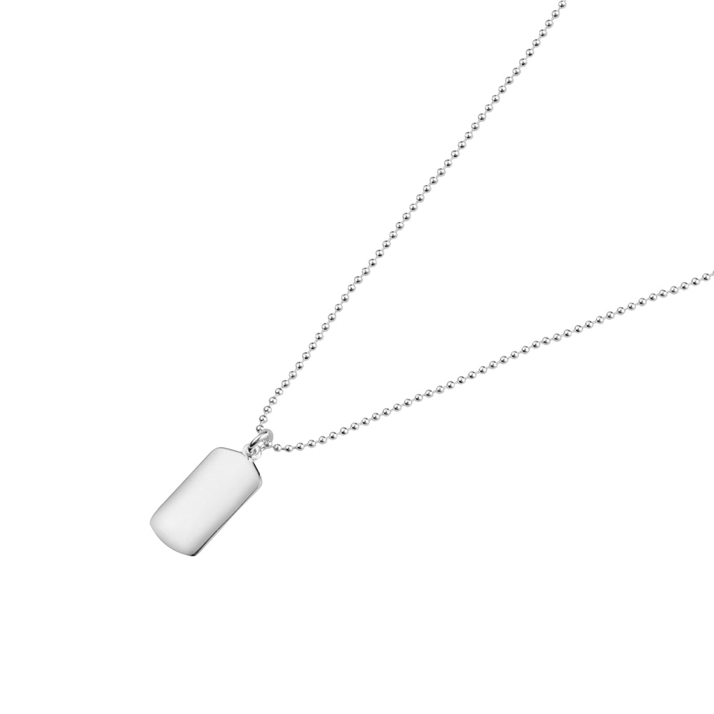 Argento Silver Kids Tag Necklace