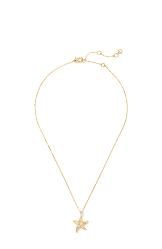 Kate Spade New York Gold Crystal Starfish Necklace