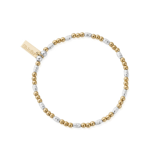 ChloBo Gold Plated Mix Dainty Sparkle Bracelet