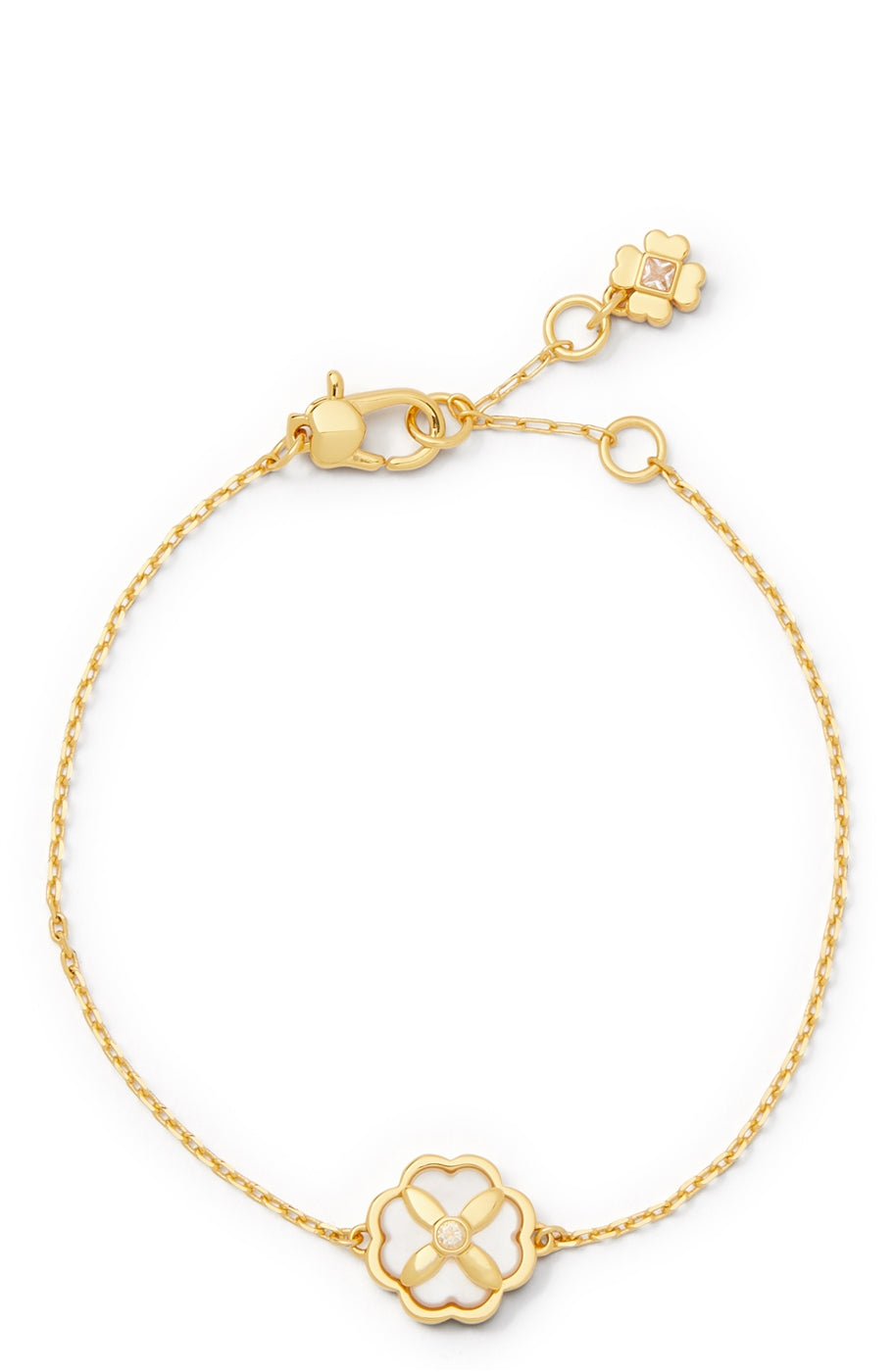 Kate Spade New York Gold Mother Of Pearl Flower Bracelet