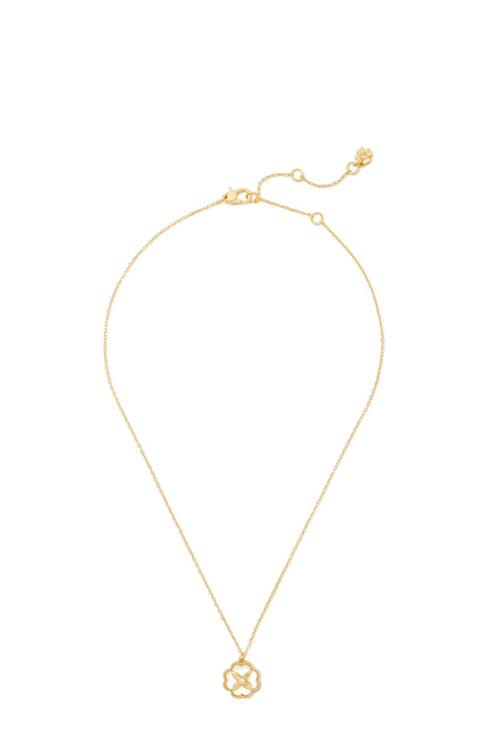 Kate Spade New York Gold Mother Of Pearl Flower Necklace