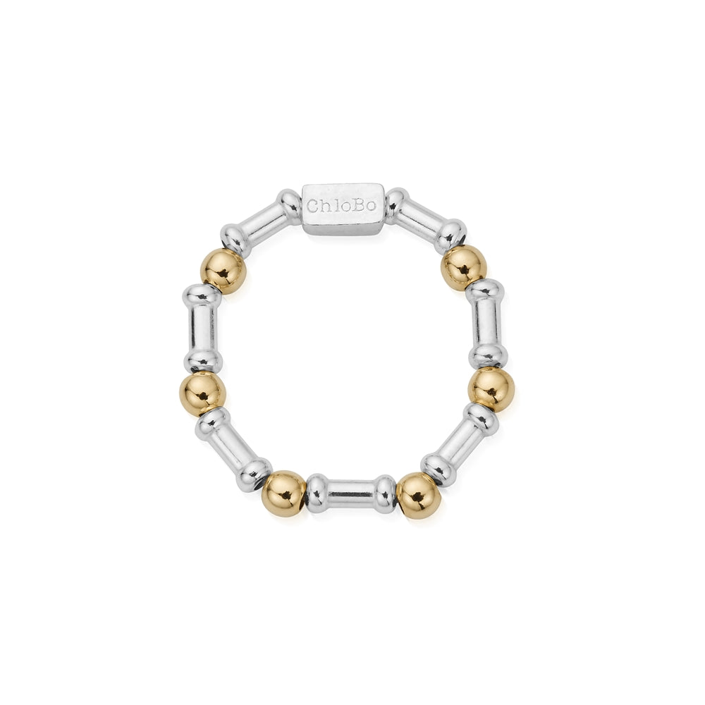 ChloBo Gold Plated Rhythm of Water Ring