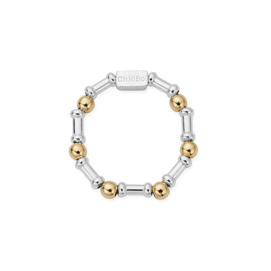ChloBo Gold Plated Rhythm of Water Ring