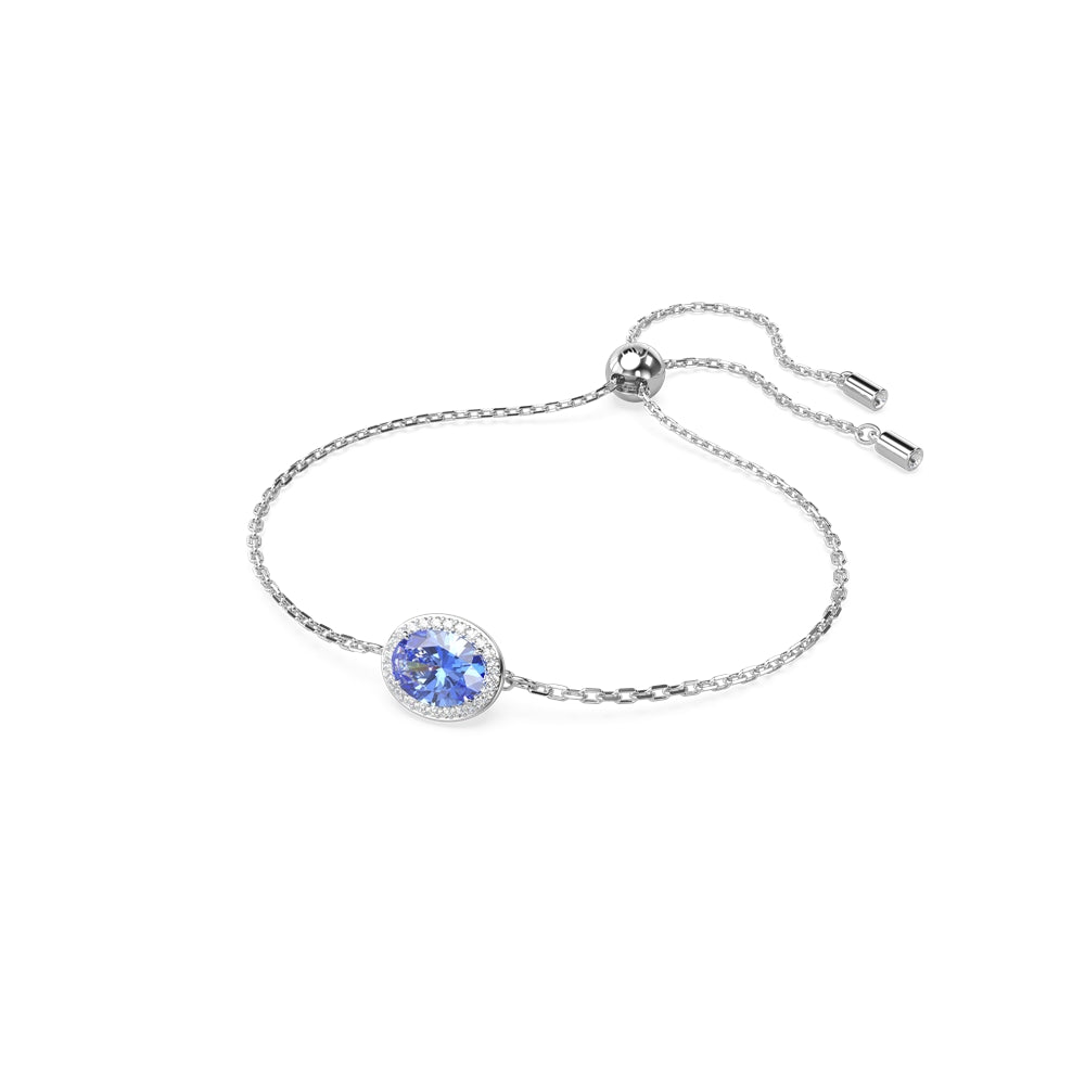 Swarovski Constella Blue Oval Cut Rhodium Bracelet