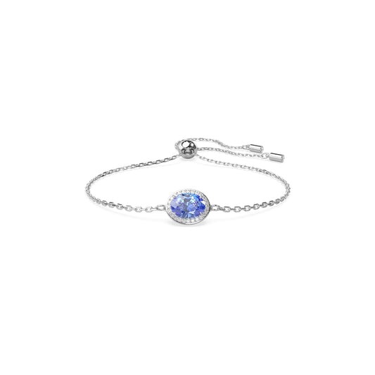 Swarovski Constella Blue Oval Cut Rhodium Bracelet