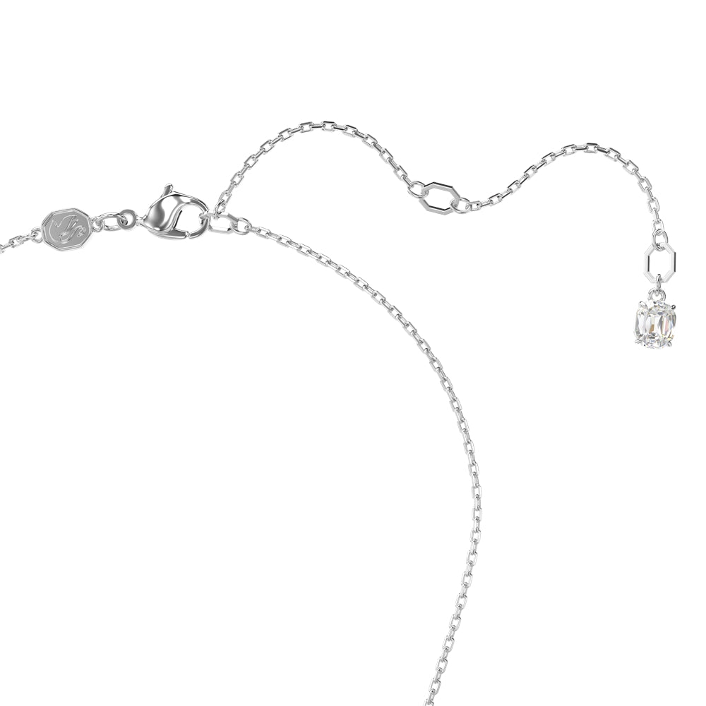 Swarovski Constella Blue Oval Cut Rhodium Necklace