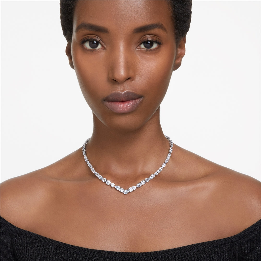 Swarovski Mesmara Mixed Cuts Rhodium Necklace