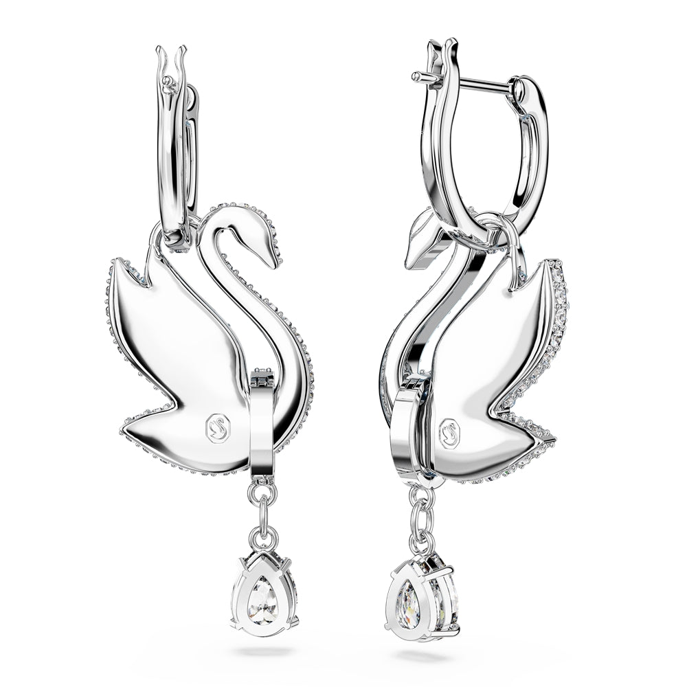 Swarovski Swarovski Blue Swan Drop Earrings
