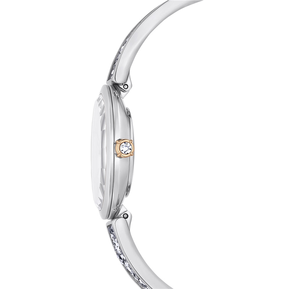 Swarovski Crystal Rock White and Stainless Steel Oval Watch