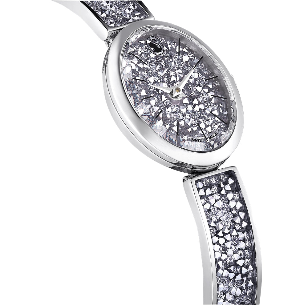 Swarovski Crystal Rock Stainless Steel Crystal Oval Watch