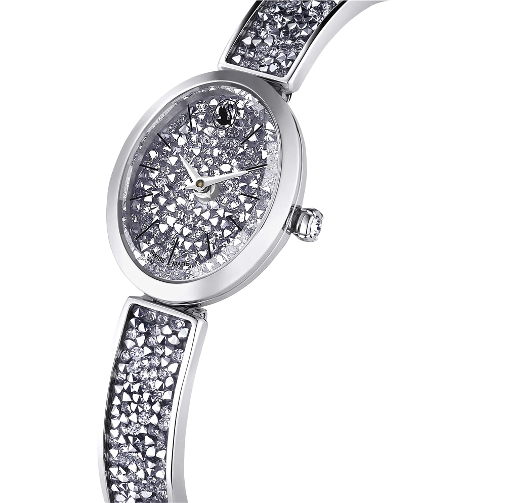 Swarovski Crystal Rock Stainless Steel Crystal Oval Watch