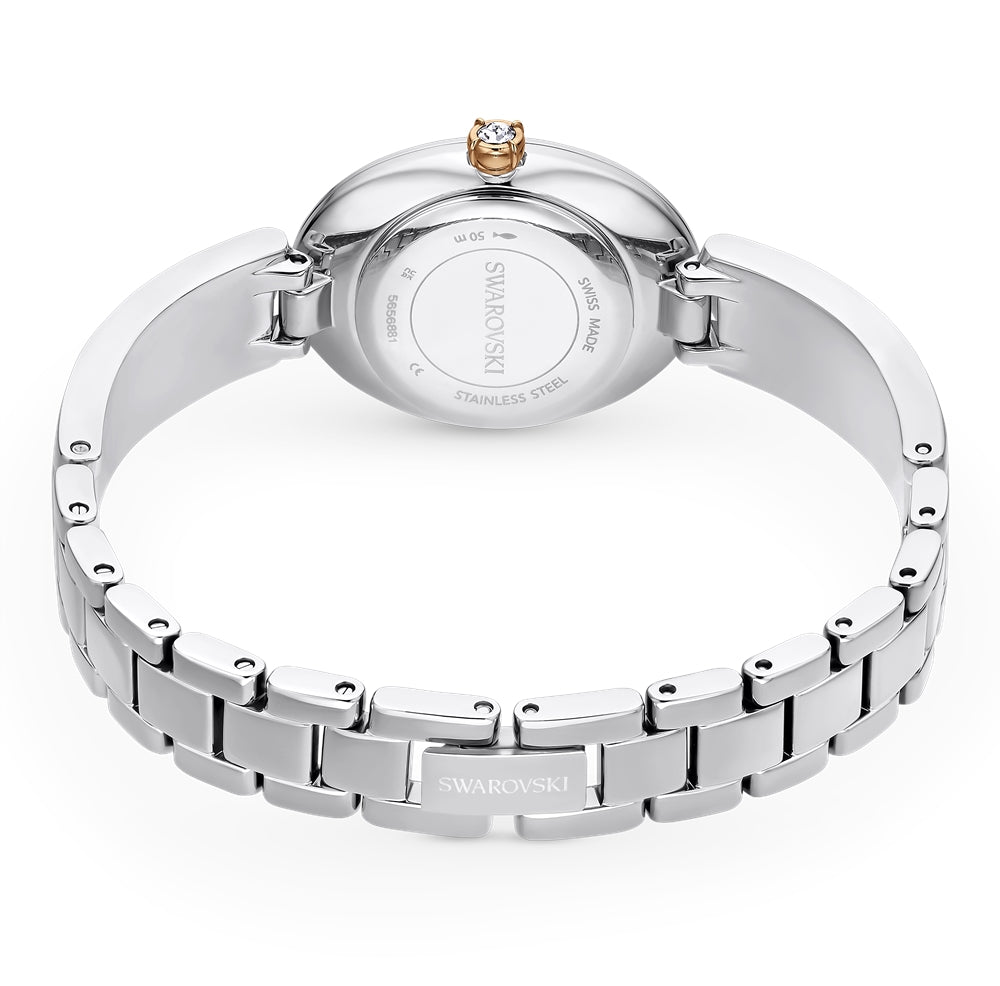 Swarovski Crystal Rock Stainless Steel Crystal Oval Watch