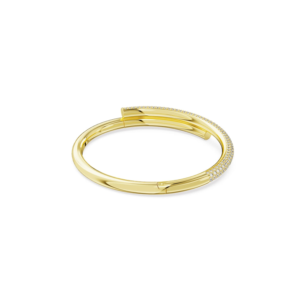 Swarovski Dextera Gold White Crystal Bangle