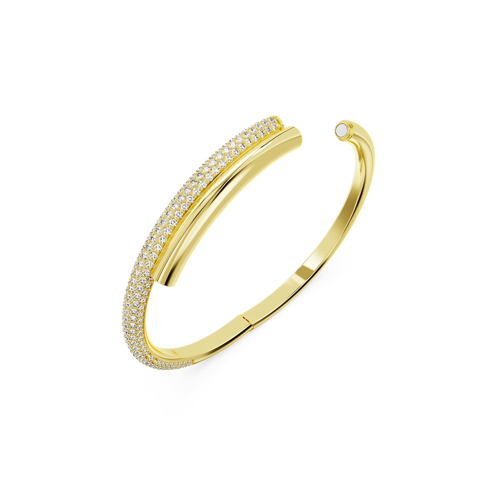 Swarovski Dextera Gold White Crystal Bangle