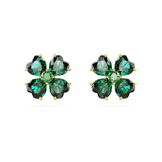 Swarovski Idillia Clover Green Stud Earrings