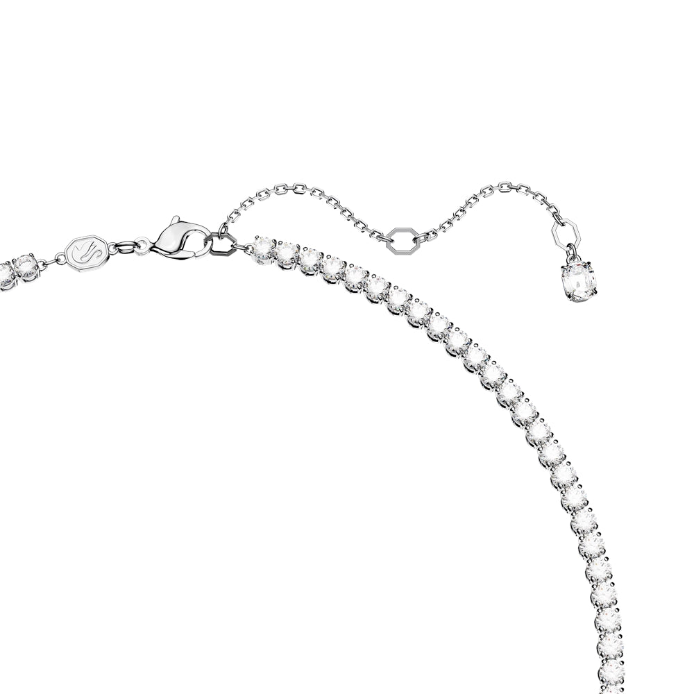 Swarovski Matrix Mixed Cut Green Tennis Necklace