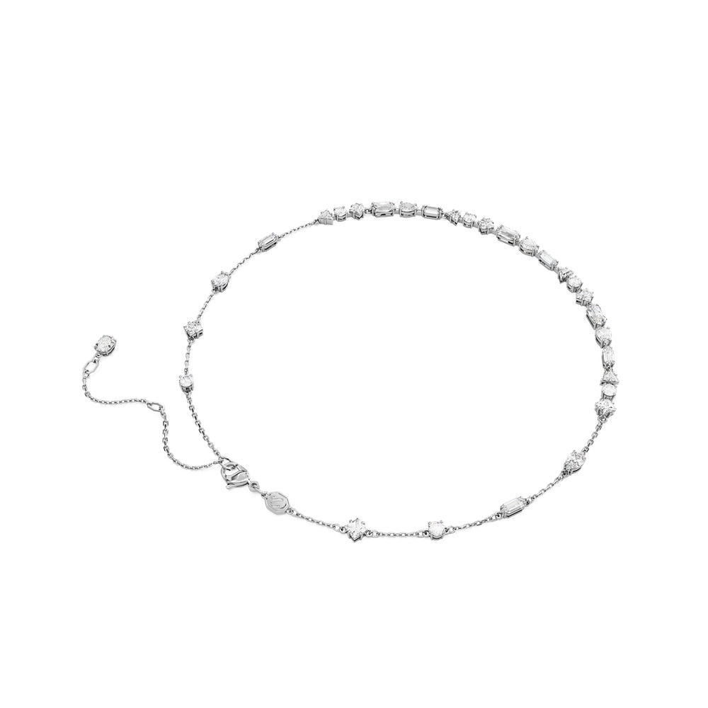 Swarovski Mesmara Mixed Cuts Scattered Design Necklace
