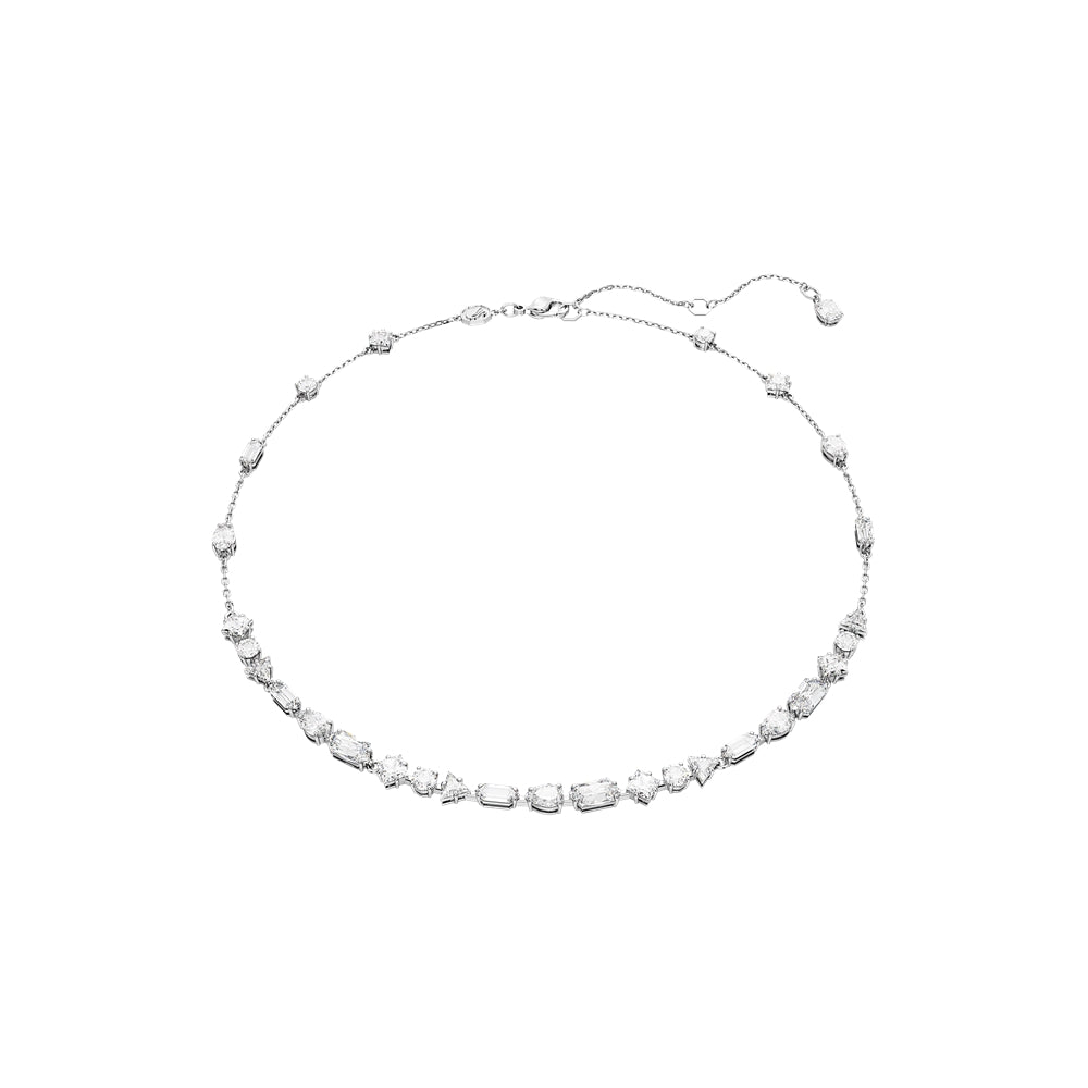Swarovski Mesmara Mixed Cuts Scattered Design Necklace