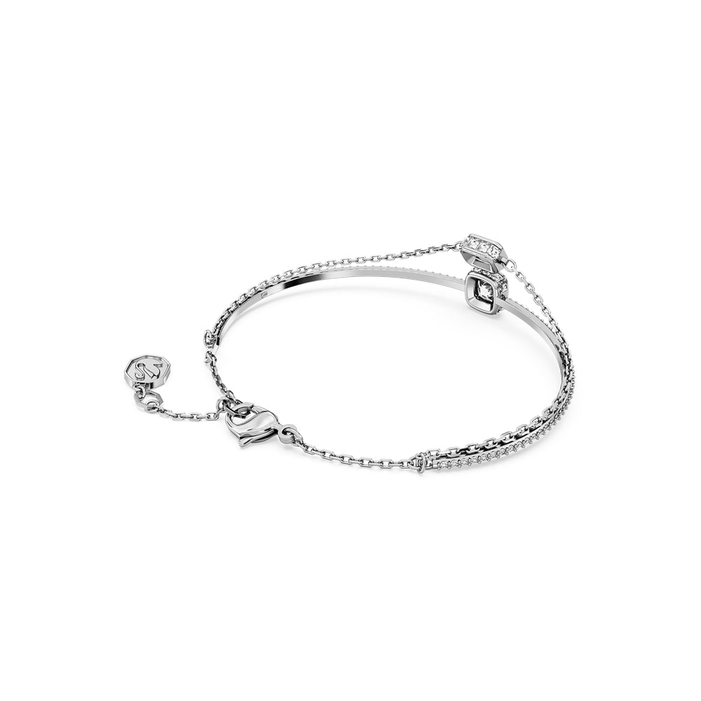 Swarovski Stilla Mixed Cut Blue Rhodium Bangle
