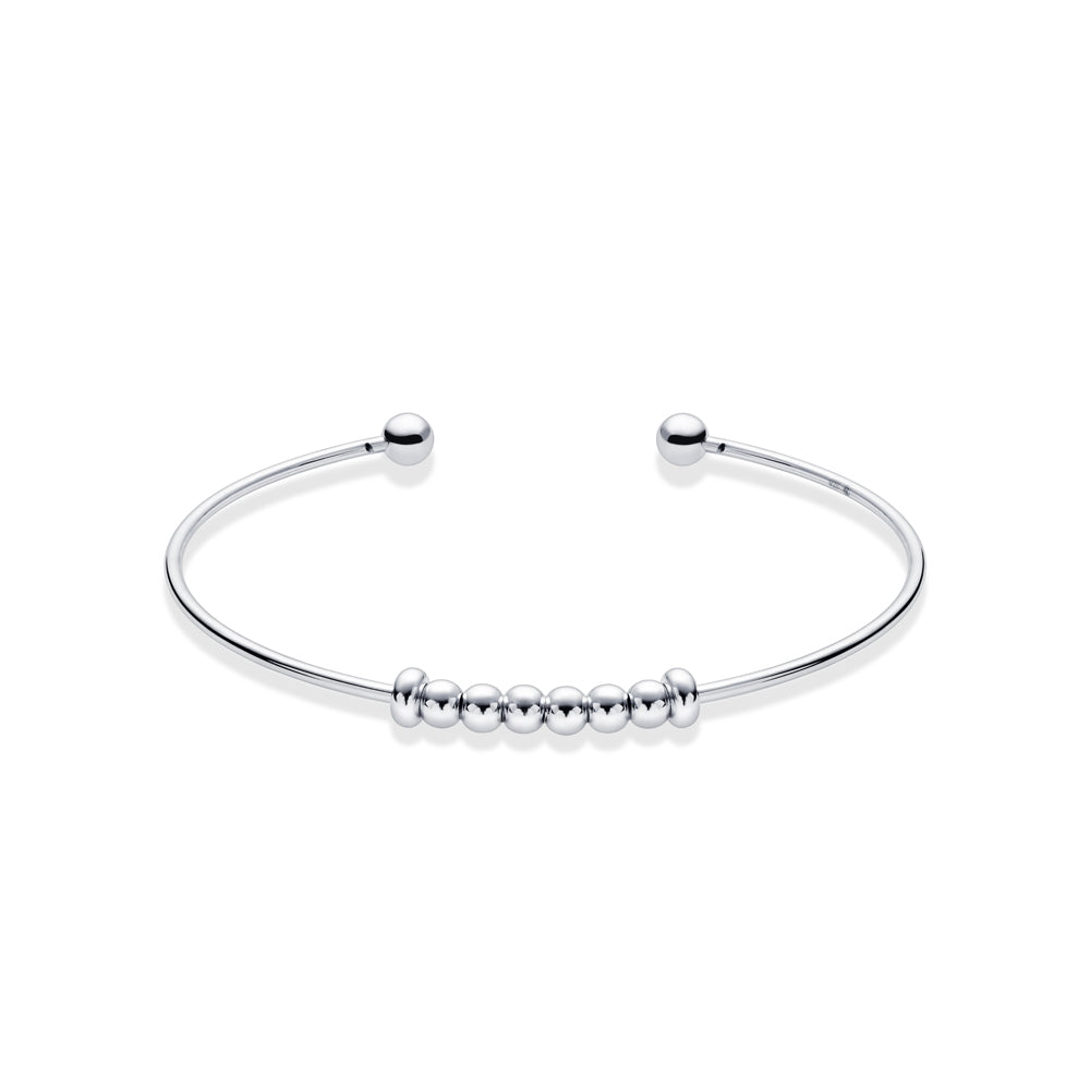 Argento Silver Soothing Adjustable Bangle