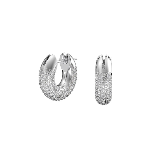 Swarovski Dextera White Cystal Hoop Earrings