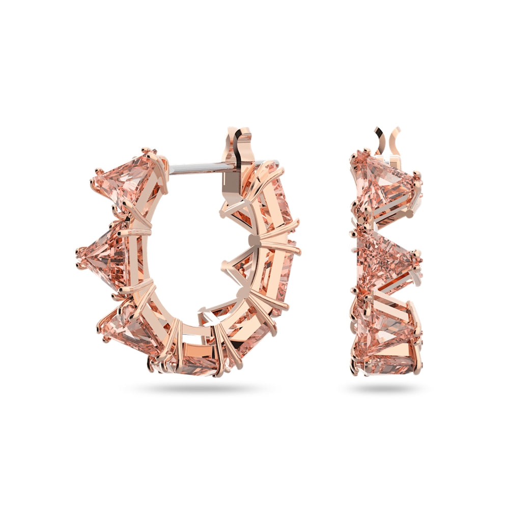 Swarovski Millenia Pink Hoop Earrings 