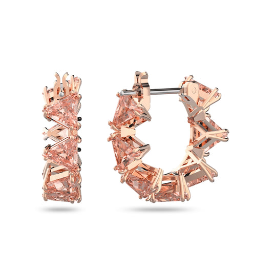 Swarovski Millenia Pink Hoop Earrings 