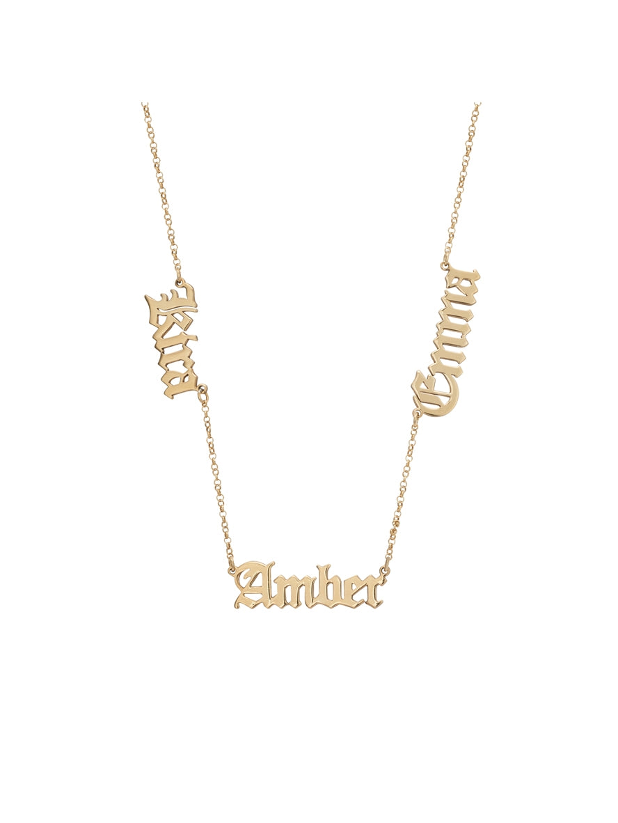 Argento Multiple Name Necklace