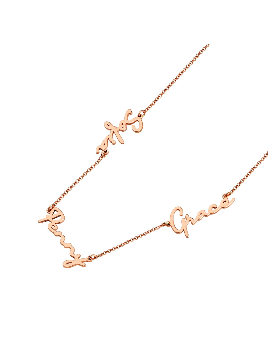 Argento Multiple Name Necklace