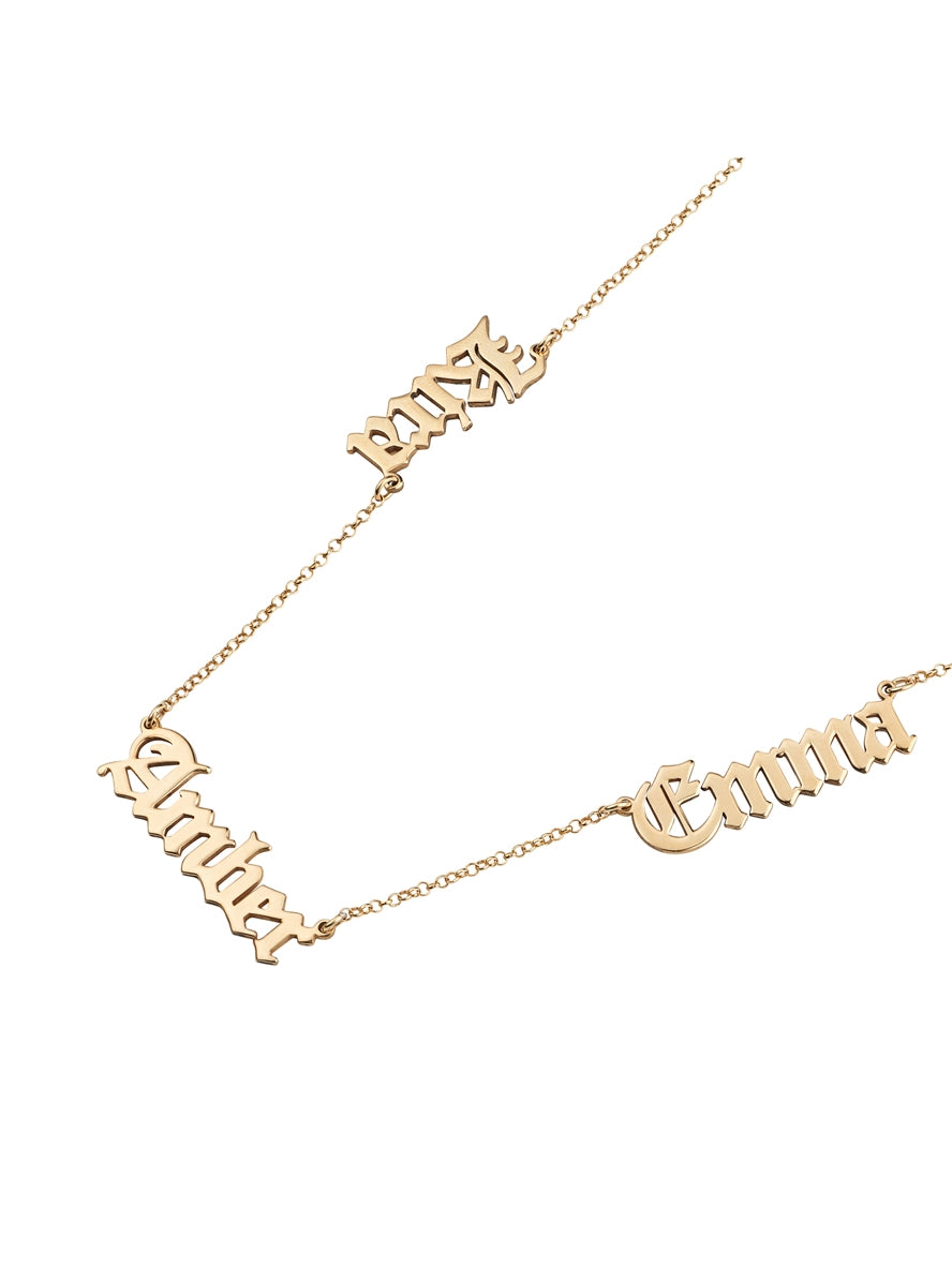 Argento Multiple Name Necklace
