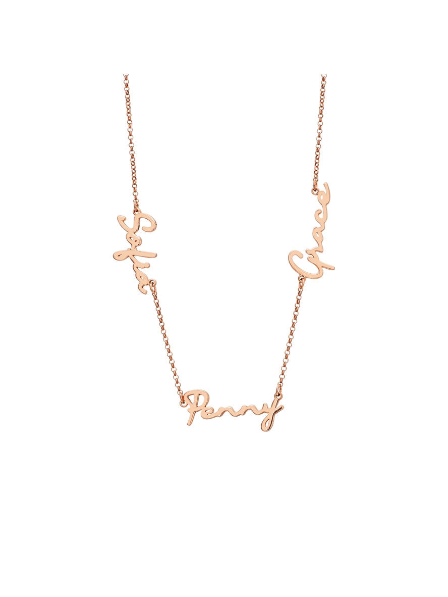 Argento Multiple Name Necklace