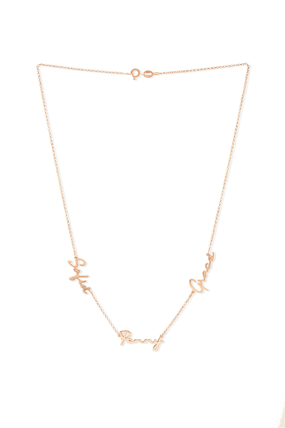 Argento Multiple Name Necklace