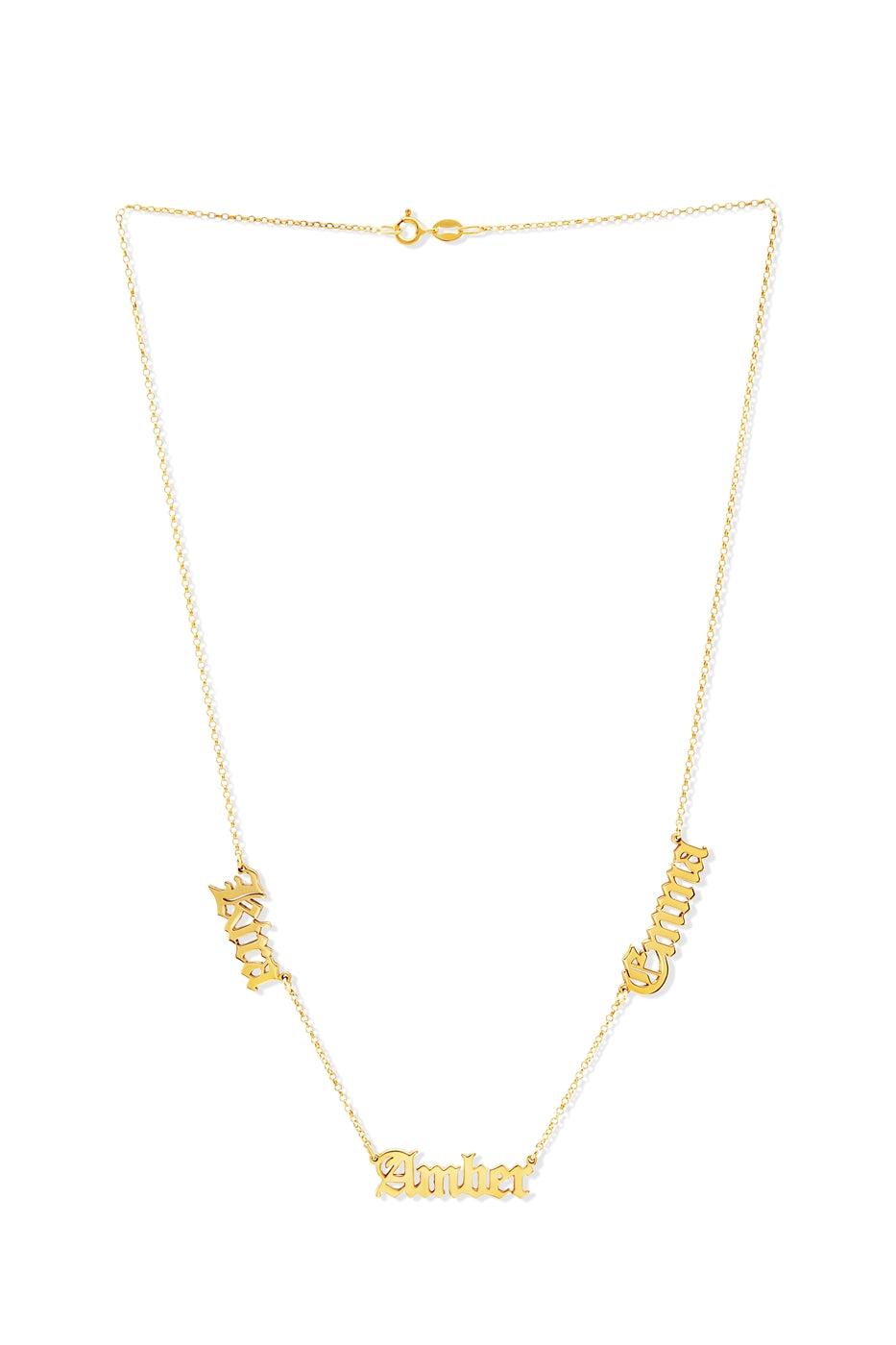 Argento Multiple Name Necklace