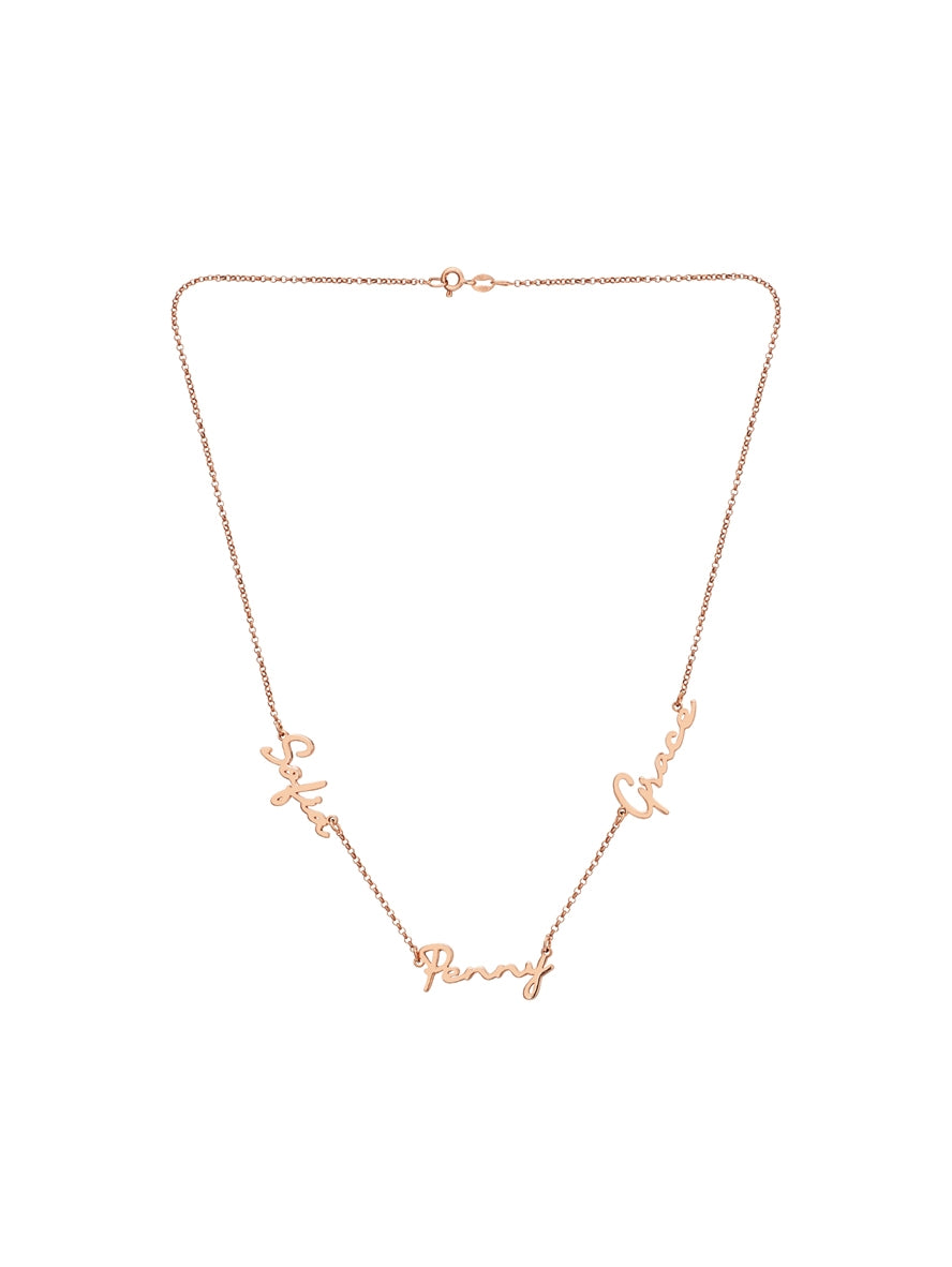 Argento Multiple Name Necklace