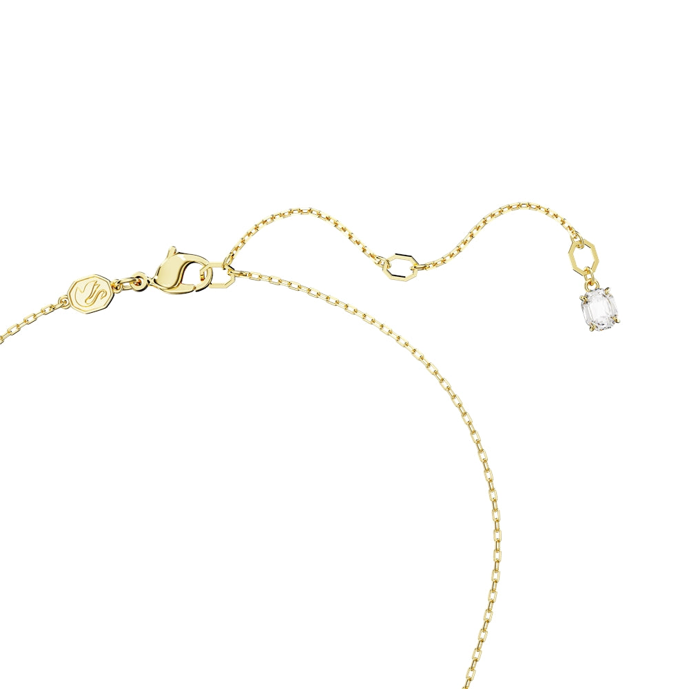 Swarovski Dextera Gold Interlocking Loop Pendant Necklace