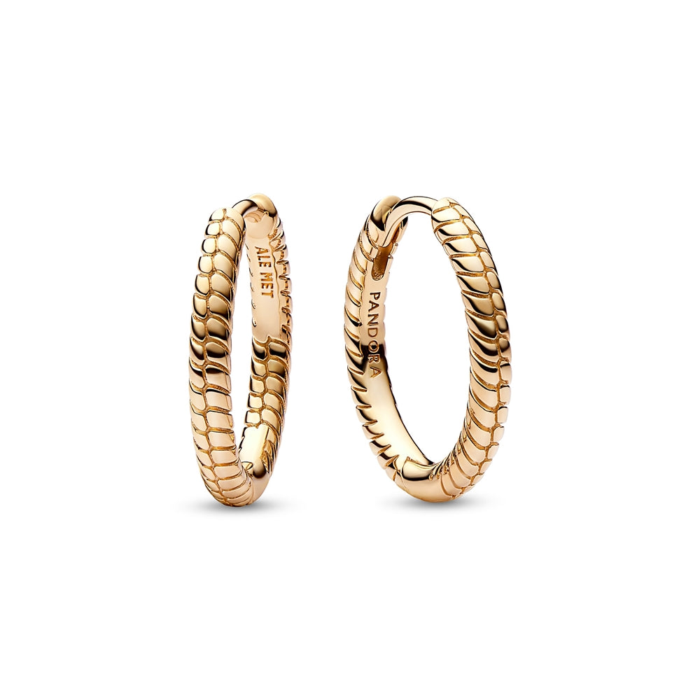 Pandora Moments Small Gold Hoop Earrings