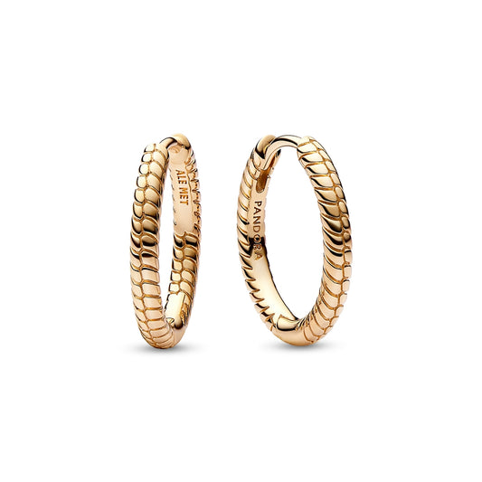 Pandora Moments Small Gold Hoop Earrings