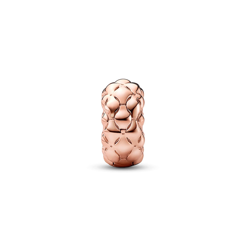 Pandora Rose Gold Slim Studded Clip Charm