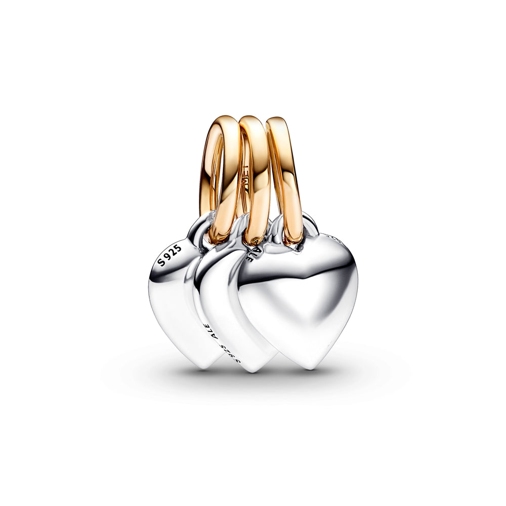Pandora Two-Tone Splitable Friendship Triple Dangle Charm