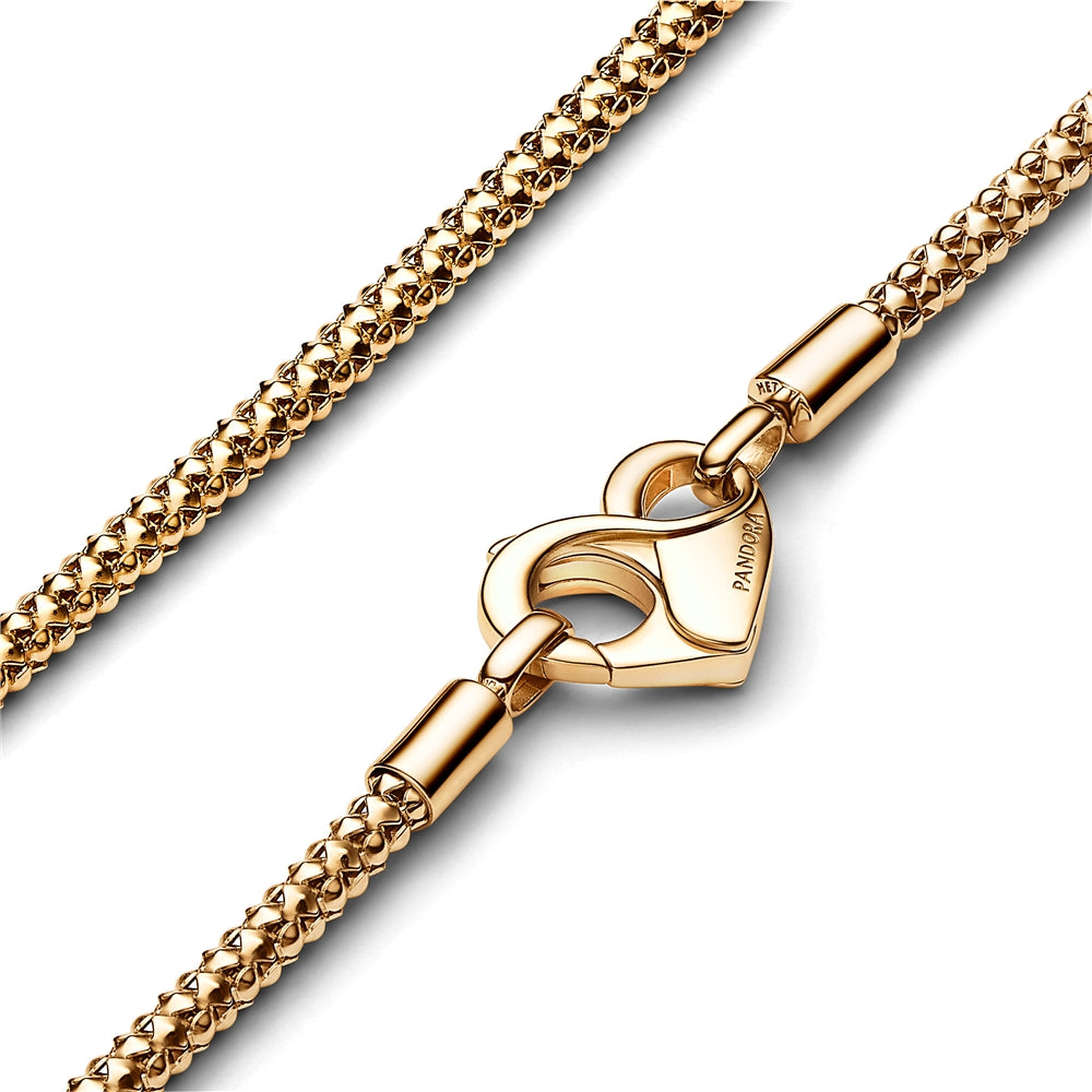 Pandora Moments Studded Chain Gold Necklace