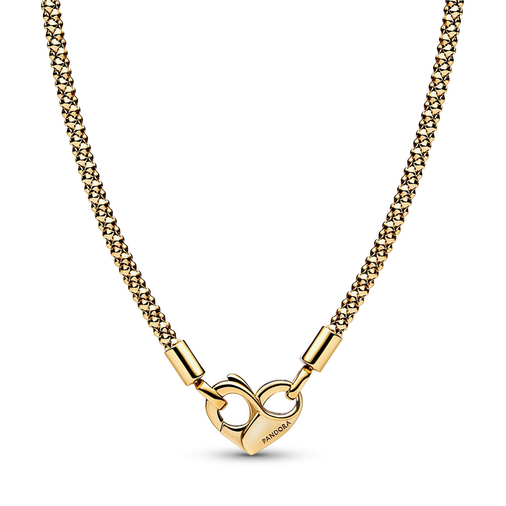 Pandora Moments Studded Chain Gold Necklace