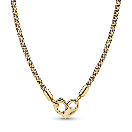 Pandora Moments Studded Chain Gold Necklace