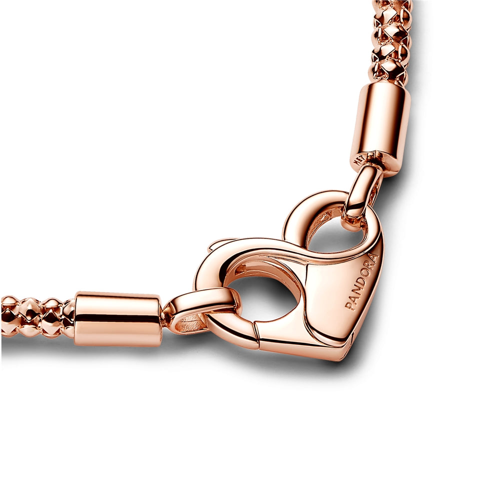 Pandora Moments Rose Gold Studded Chain Bracelet