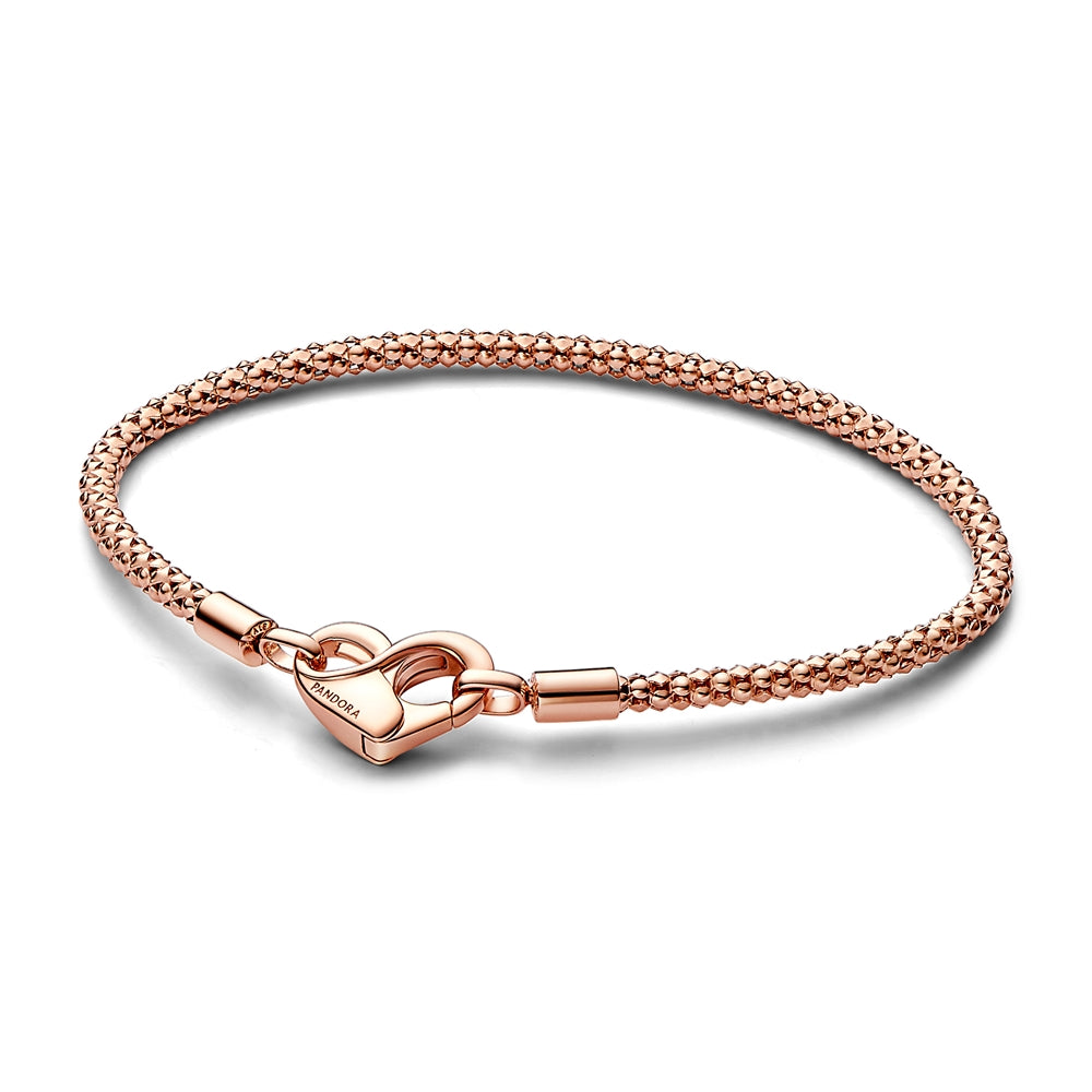 Pandora Moments Rose Gold Studded Chain Bracelet