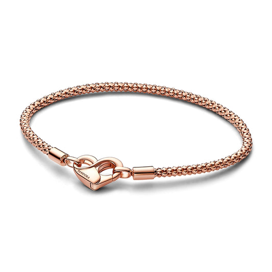 Pandora Moments Rose Gold Studded Chain Bracelet