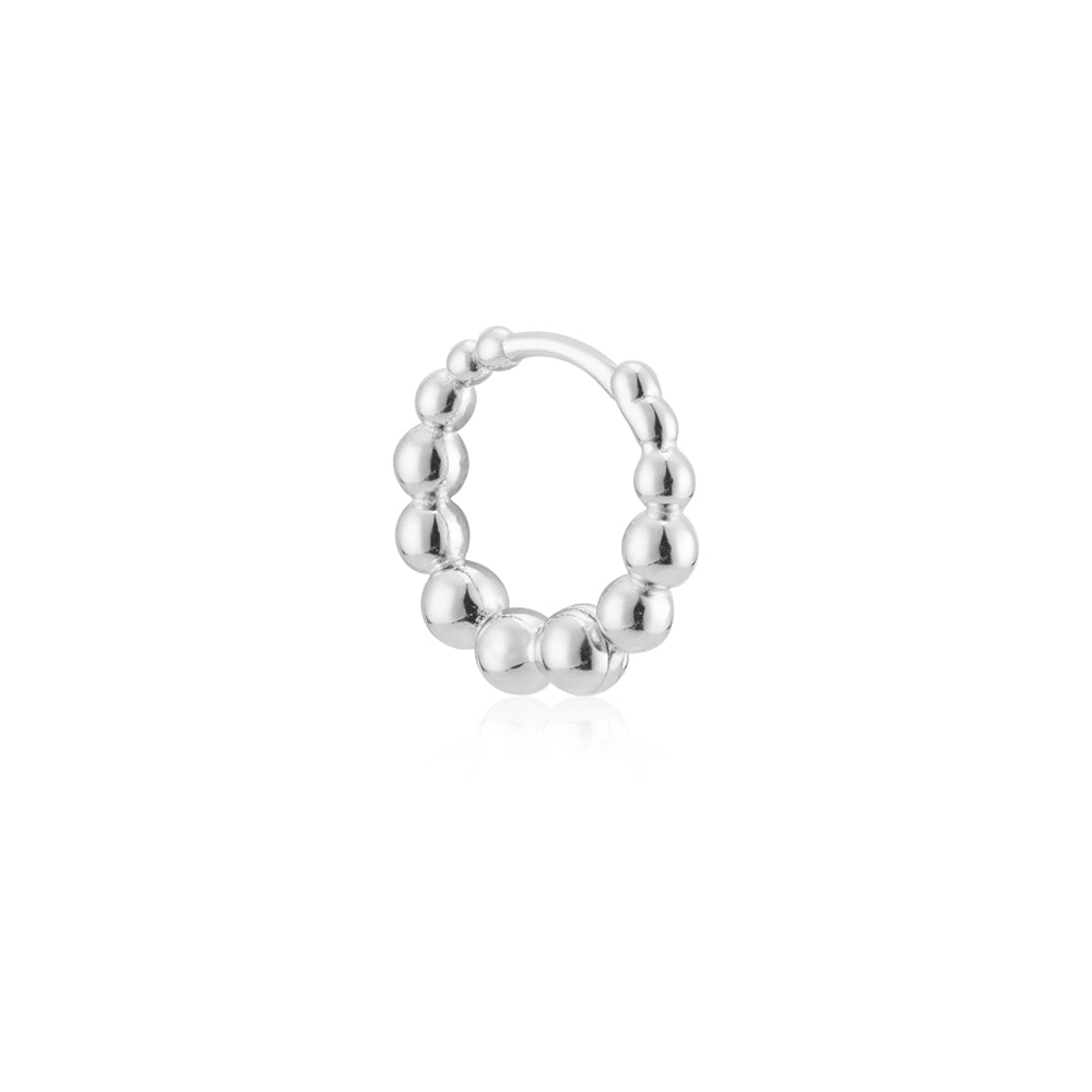Argento Silver Bubble Hoop Earrings