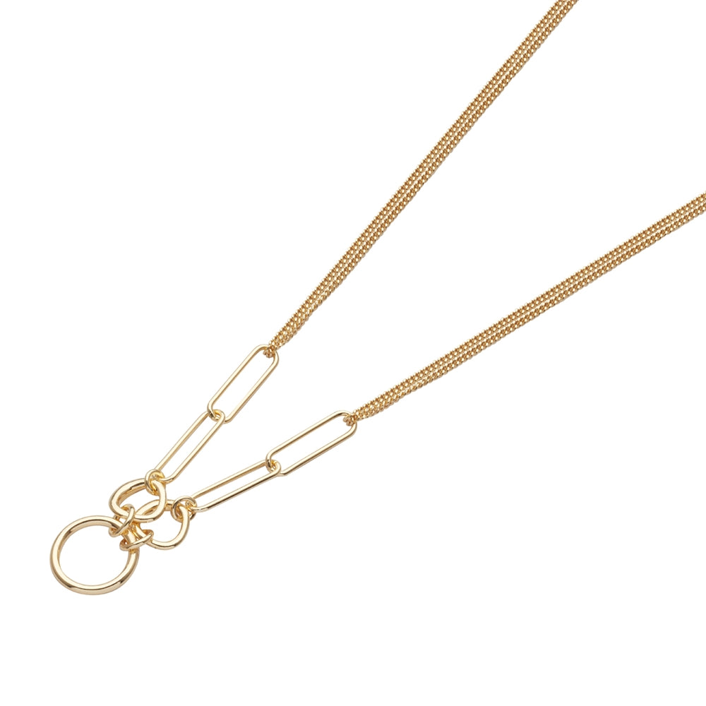 Argento Gold Circle Chain Necklace
